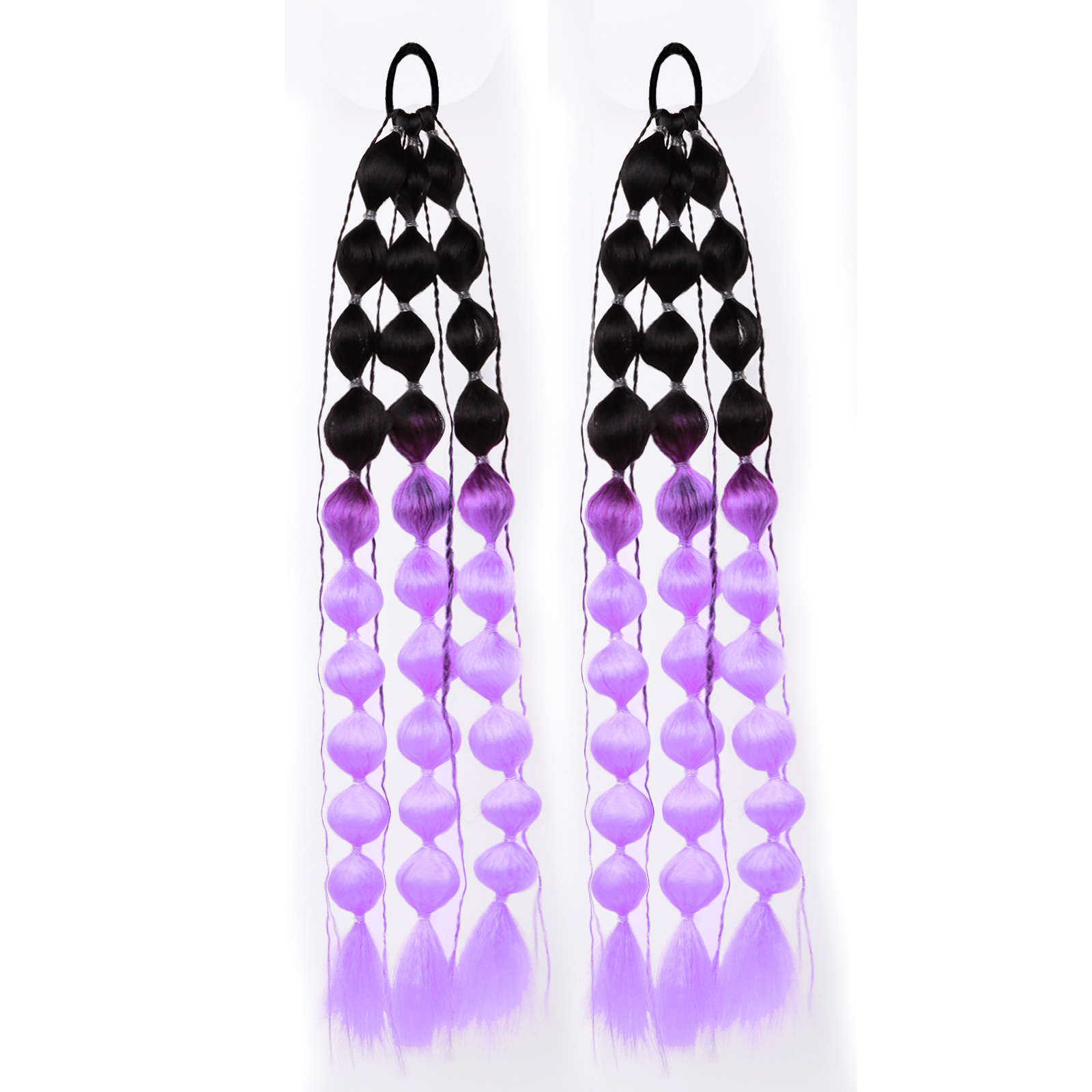 Yimai pelucita giratoria trenzada cola de caballo linterna burbuja teatro nuevo chino trenzada cola de caballo red trenzada