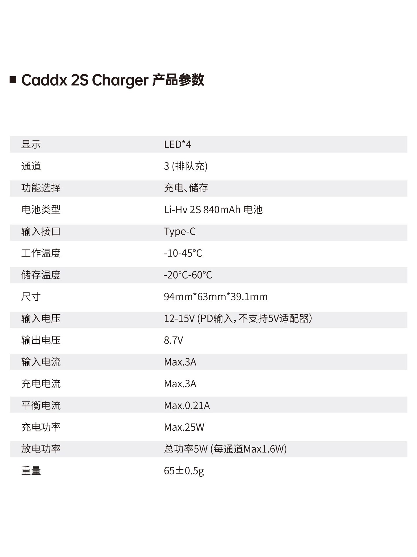 CADDX PROTOS Accessories Charging Manager Aircraft Battery Charger Kit Accessories
