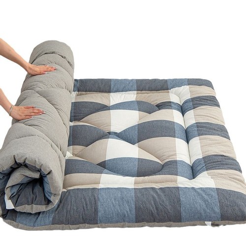 Fiber Mattress Topper Soft Home Double Bed Thick Pad Mattress Cover Bed Sheet for Dormitory Single Use Folding