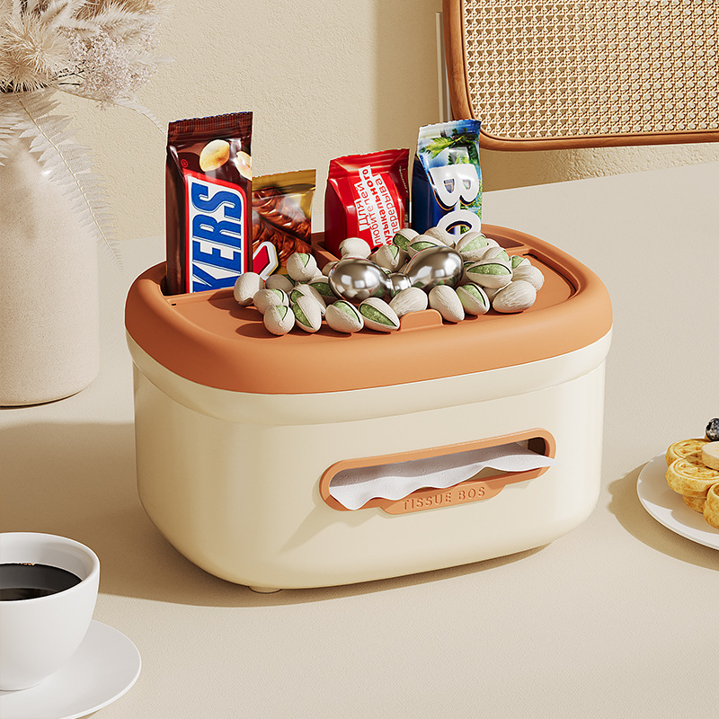 Caja de toallas de escritorio sala de estar creativa de lujo ligera multifuncional almacenamiento caja de toallas de alto valor fábrica de fuente