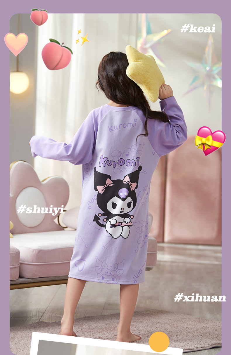 复制_2024女孩春季长袖短裙纯棉卡通儿童睡衣.jpeg