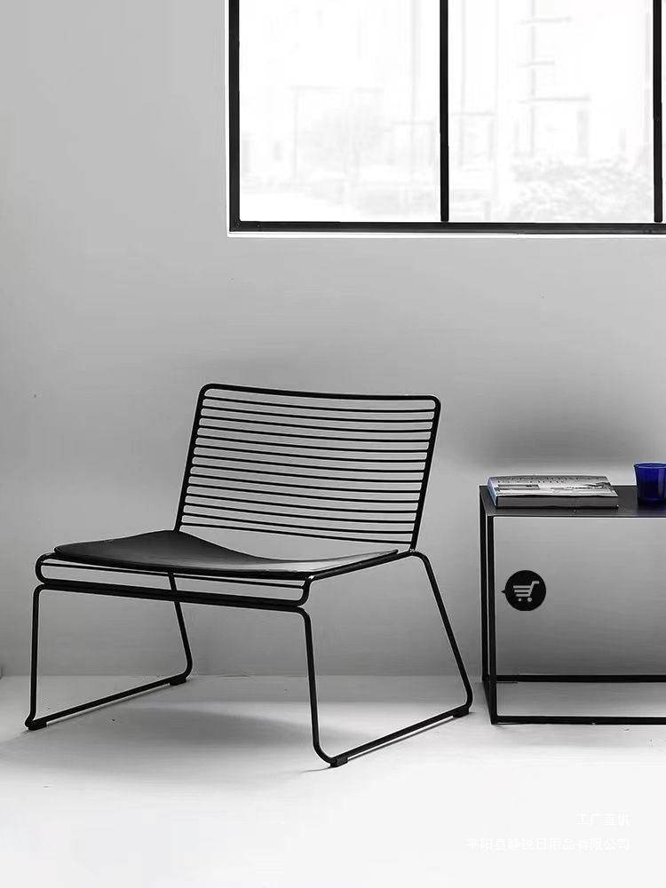 Nordic Balcony Leisure Chair Homestay Ins Internet Celebrity Chair Milk Tea Shop Outdoor Table and Chair Set Clothing Store Photo Chair