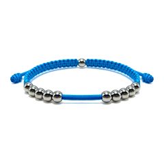 新しいゴルフストロークカウント編組ブレスレットキングコングノットシルバースチールビーズ調節可能なハンドロープ