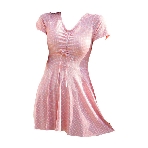 Bodysuit Swimsuit  New Korean Style Fashion Hot Spring Dress Set Women's Swimsuit 038841