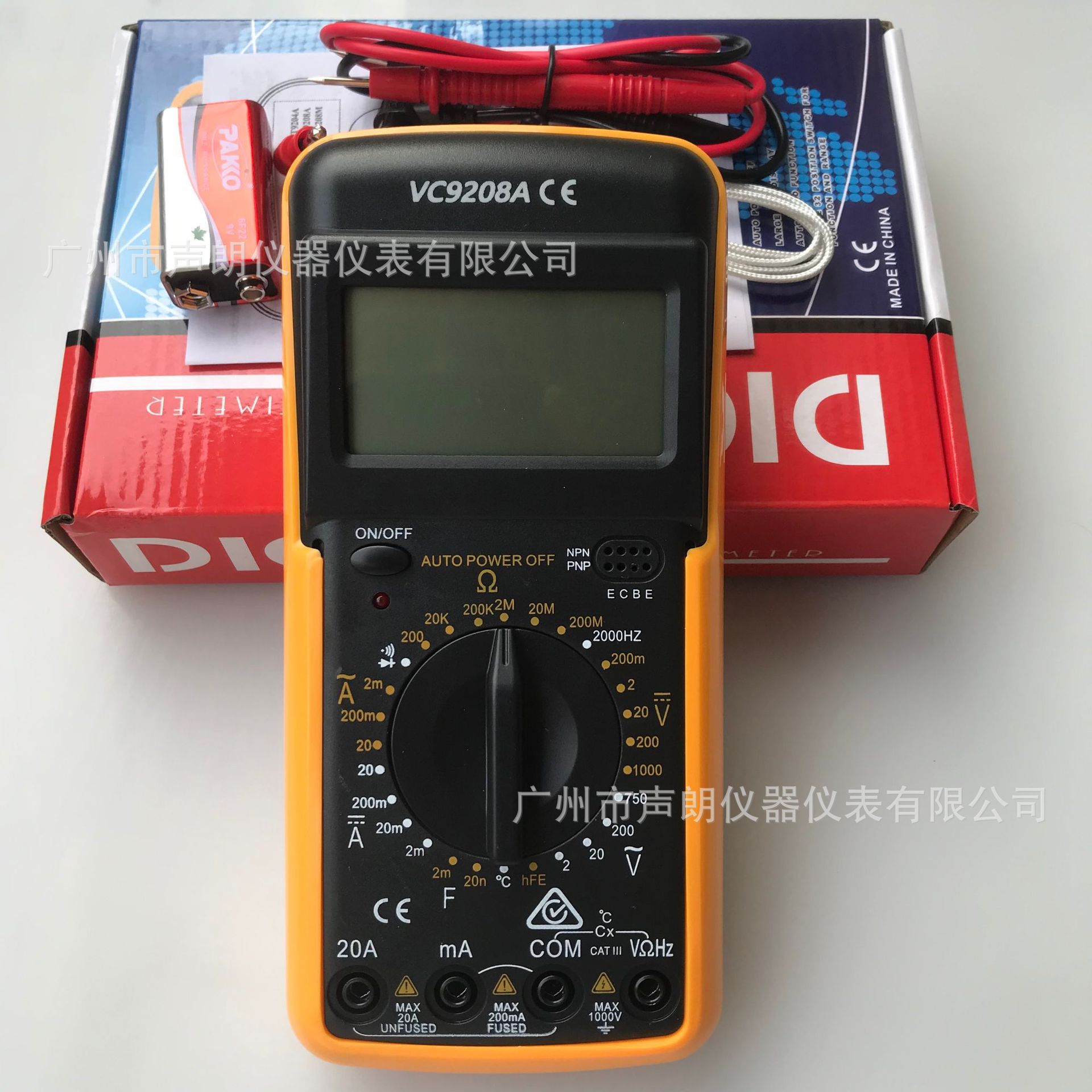 VC9208A 디지털 멀티 미터 대외 무역 뜨거운 수출 유니버설 미터