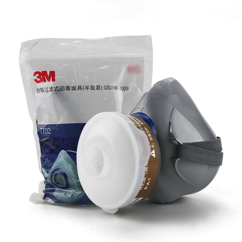 3M7702防毒面具喷漆用防油漆防尘面罩化工有机气体工业粉尘面具