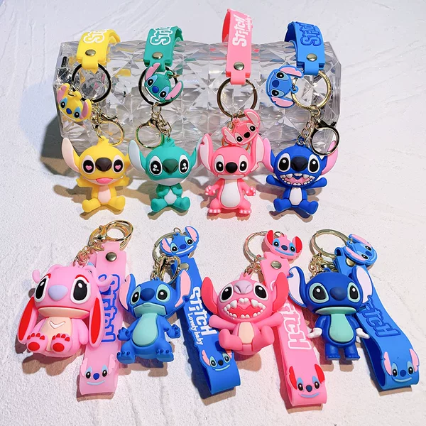100 Classic Stitch Doll Keychain Accessories Pvc Doll Machine Holiday Small Gift Ornaments