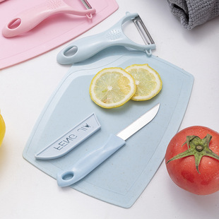 Travel non-slip set for camping, plastic kitchenware, 3 piece set