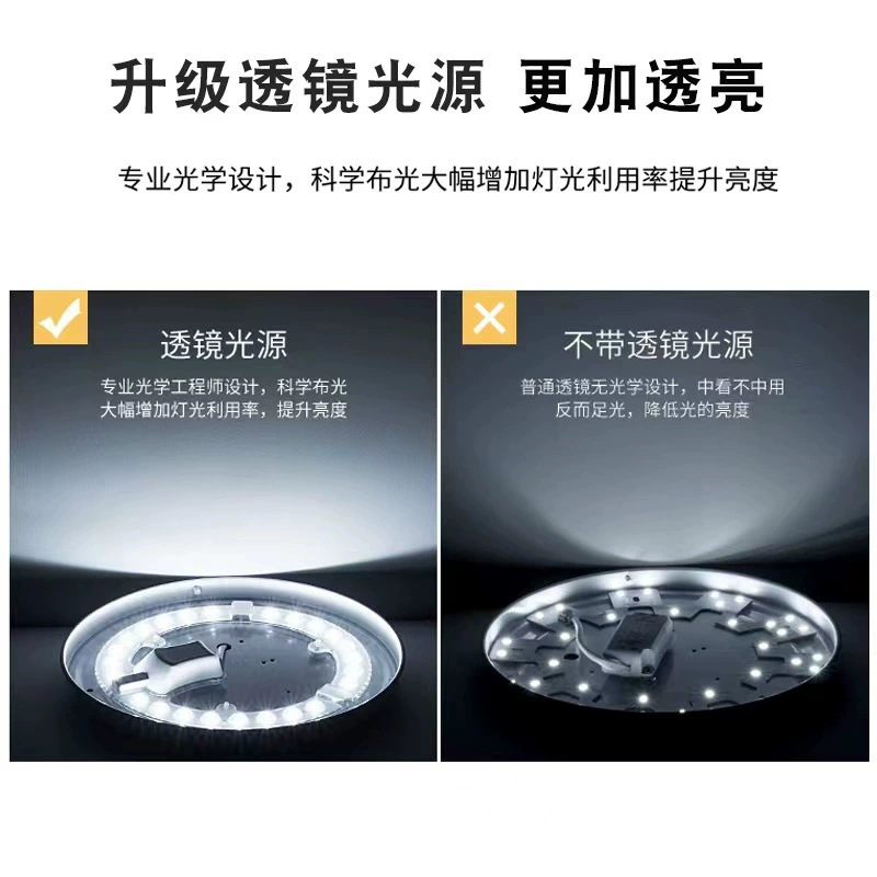 LED light source, changeable magnetic two-color ceiling light