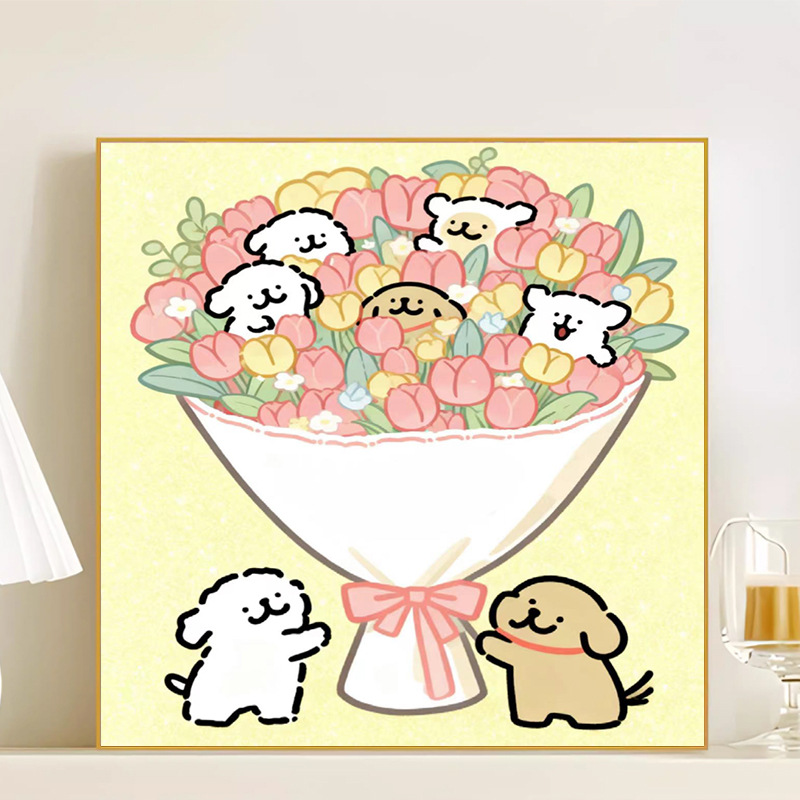 R099 / 20*20CM(画笔+颜料+绷好内框）