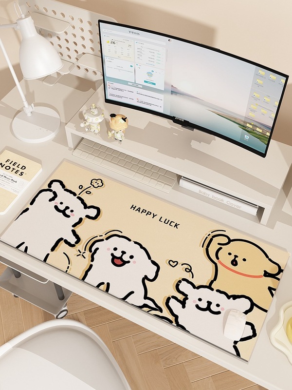 漫画の子犬のコンピュータのテーブルのパッドのマウスのパッドの超大きい番号の専用のデスクのパッドの女子学生の事務のテーブルクロスのキーボードのパッドの卸売り|undefined