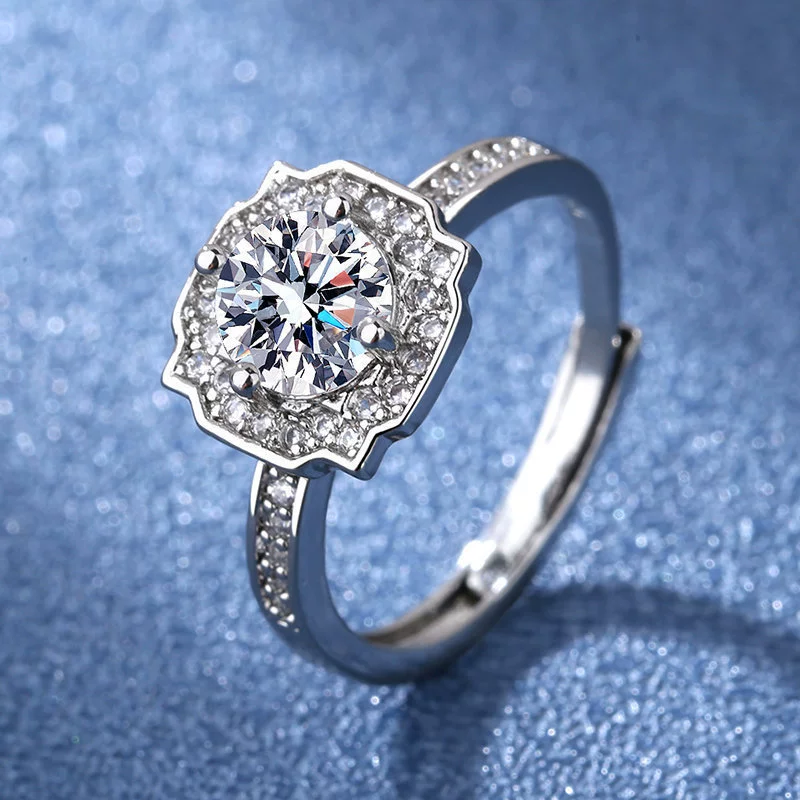 One size ring, platinum 950 sample