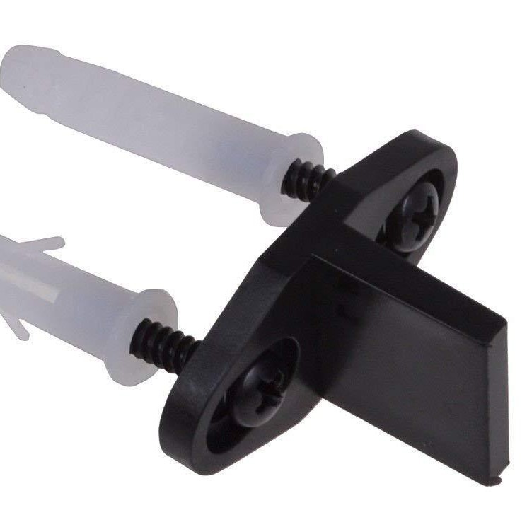 Puerta corredera Stop swing Dispositivo de ranura recta Límite de puerta competencia solo POM material Puerta de Granero colgando accesorios de riel de puerta de madera stop swing device