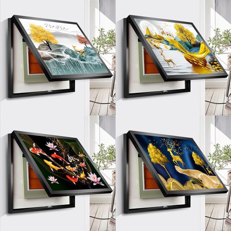 免打孔现代简约电表箱装饰画遮挡总开关客厅餐厅挂画装修房子用品