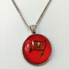 Retro football necklace, American style