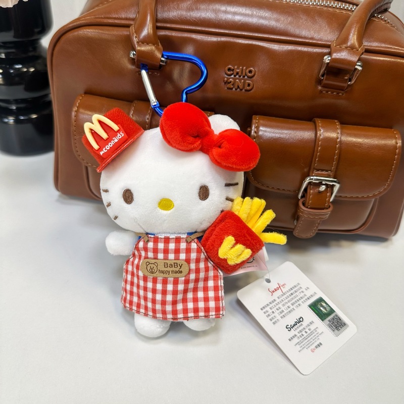 本物の KT ハローキティ ハローキティ シェフよだれかけバッグ ペンダント人形人形ギフト キーホルダー ペンダント|undefined