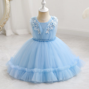 Small princess costume, girl's skirt, wedding dress, evening dress, wholesale, children's clothing, Birthday gift