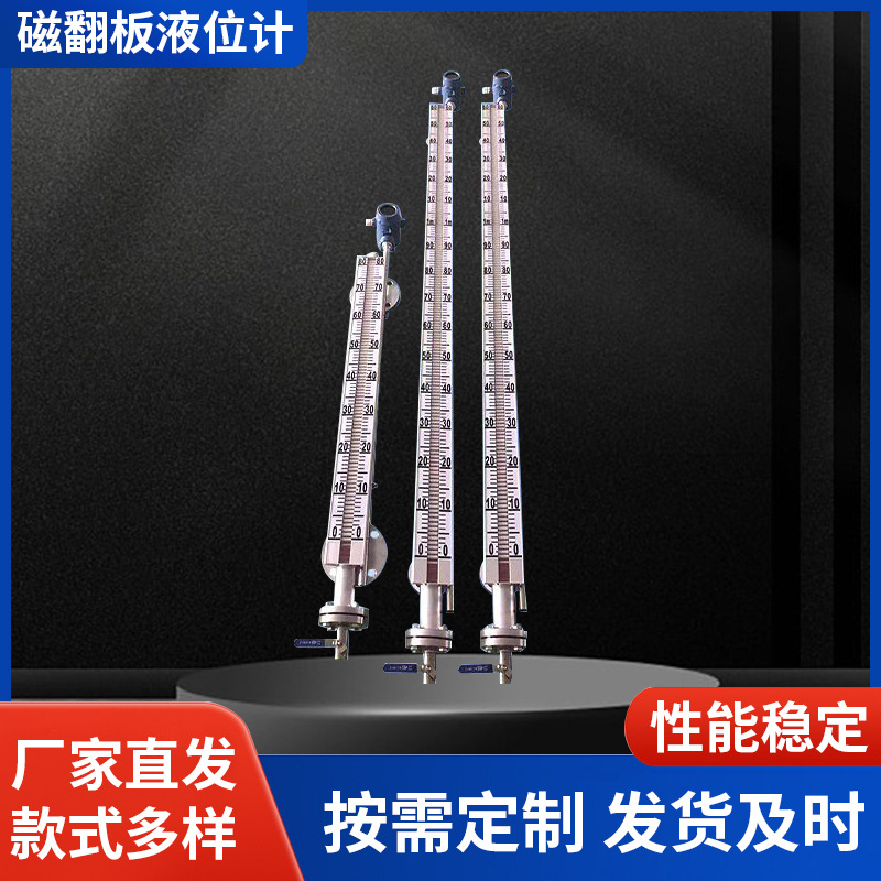不锈钢磁翻板液位计 厂家供应带远传磁翻板液位计 顶装侧装液位计