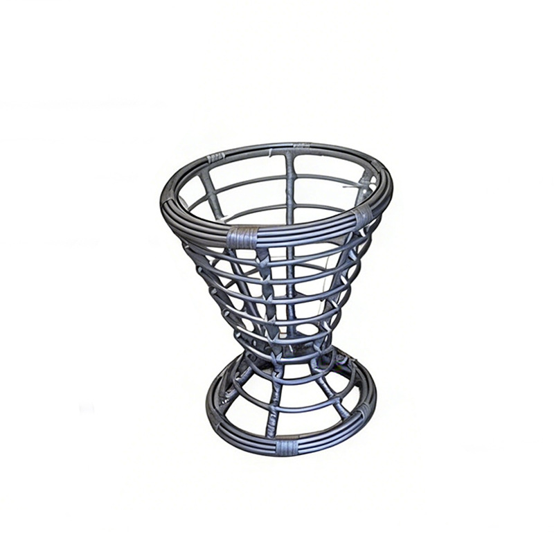 Silla colgante de ratán para una persona, para exteriores, balcón, patio, ocio, acero al carbono, estilo colgante para interiores, moderno