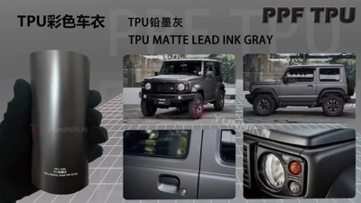 Satin Color Ppf Paint Protective — Automotive Film - customizable-color-change-tpu-lead-ink-gray