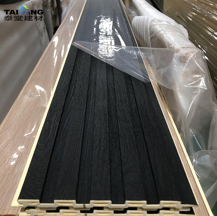 Fábrica de paneles de pared de rejilla al por mayor paneles de pared Great Wall Bump Eco madera bambú fibra de madera rejilla pared de fondo de TV