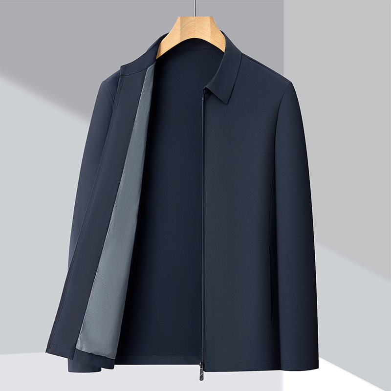 Brand Executive Jacket for Men, Single-Layer Ice Silk Sun Protection Jacket, Lightweight Sun Protection Clothing for Middle-Aged Dads Brand Executive Jacket for Men, Single-Layer Ice Silk Sun Protection Jacket, Lightweight Sun Protection Clothing for Middle-Aged Dads