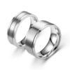 Accessory, ring stainless steel for beloved, European style, wholesale, simple and elegant design