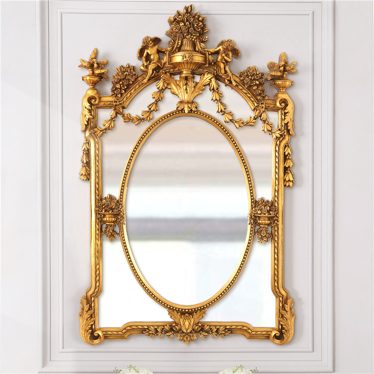 Simple American Light Luxury Decorative Wall Mounted Mirror Bathroom Mirror Entrance Restaurant Round Sun Glass Spliced Mirror