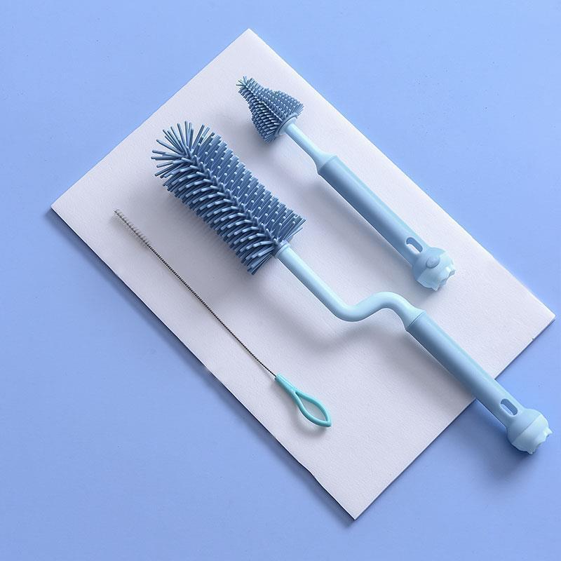 Azul (conjunto de cepillo de botella de 3 piezas) ☆