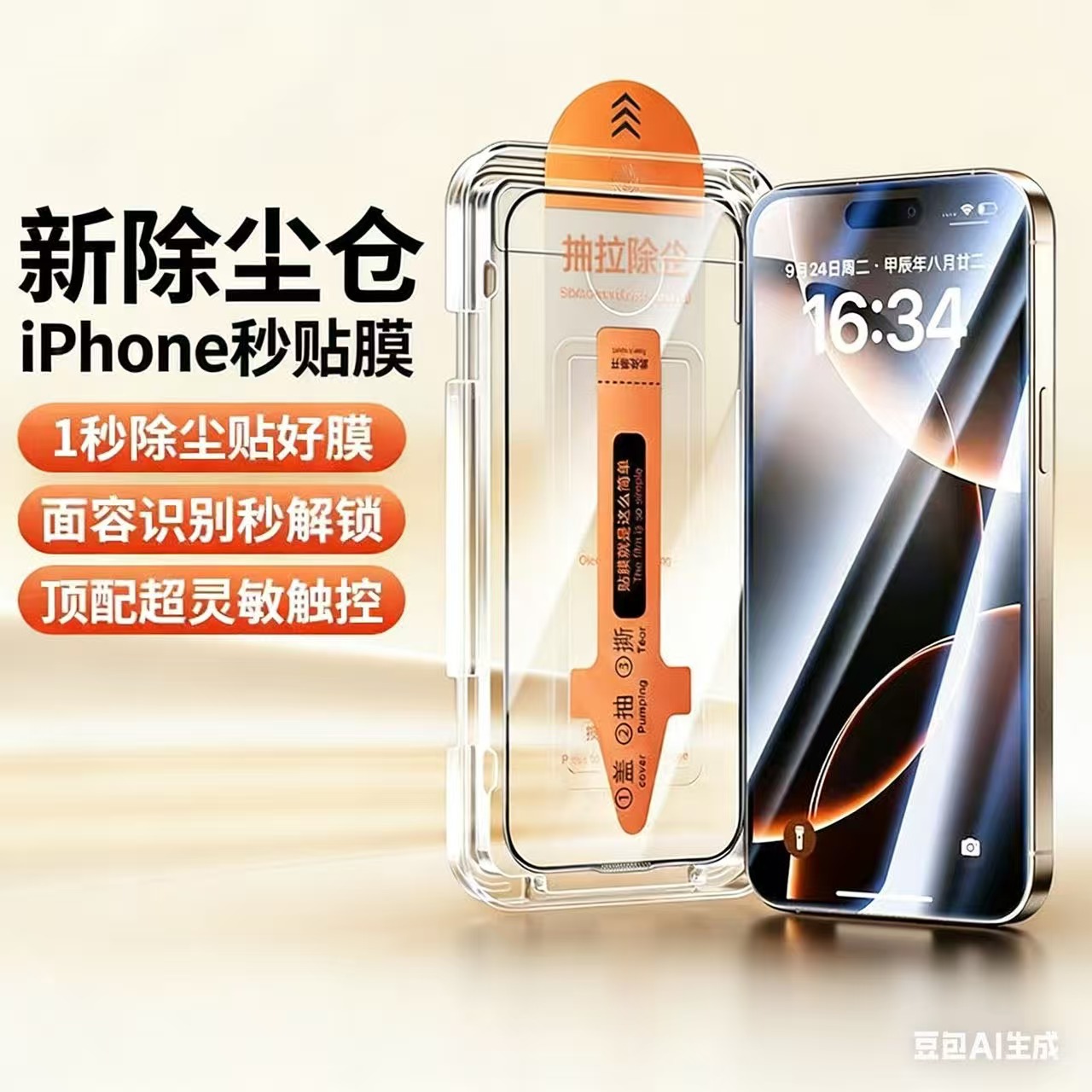 Suitable for Apple 17 Tempered Glass Film, iPhone 16 Pro Max Phone Film, Anti-Peep, High-Definition, Explosion-Proof Film, Wholesale Manufacturer