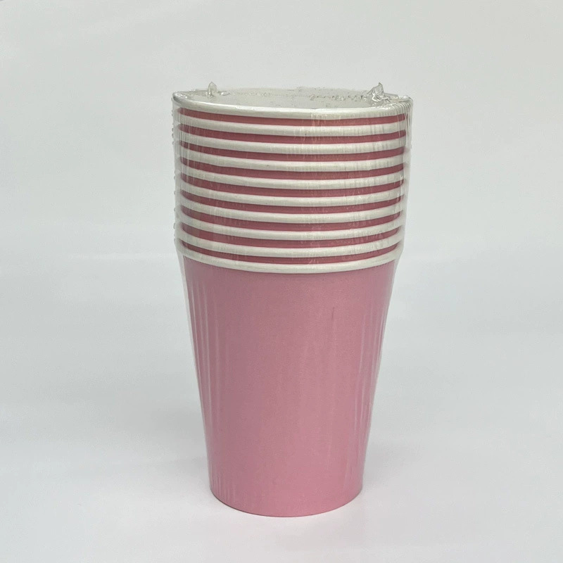 Tazas de papel directas de fábrica personalizadas impresión logotipo de tazas de papel domésticas 250ml espesar tazas comerciales desechables tazas de papel