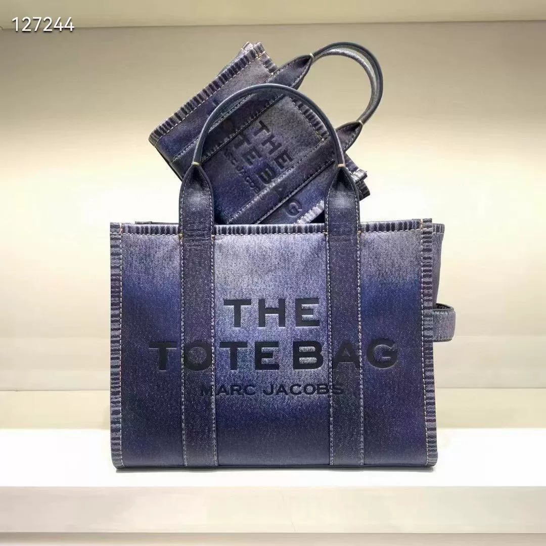 Denim leather one-shoulder bag, fashionable bag strap, European style