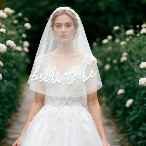 Bride to Be Bridal Veil Bridal Party Light Gauze Dress Photo Headdress Veil White Bride Veil Bride to Be Bridal Veil Bridal Party Light Gauze Dress Photo Headdress Veil White Bride Veil