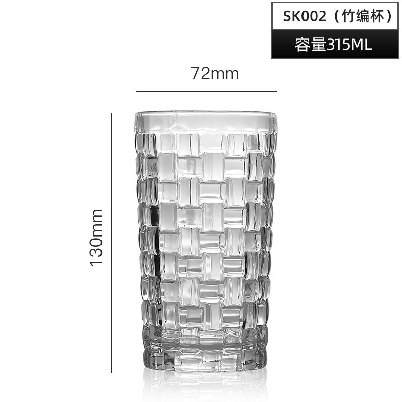 Relieve al por mayor tazas clásicas tazas de whisky tazas de cerveza tazas de vidrio creativas tazas de bebida tazas de agua