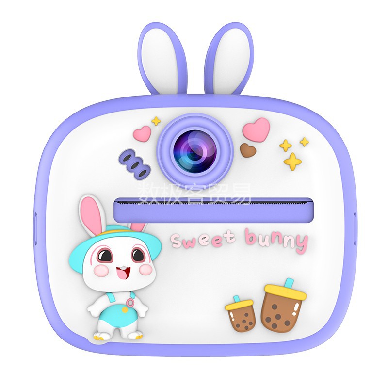 Fuente fabricante de dibujos animados para niños cámara digital puede tomar fotos de impresión de video fotográfica de impresión de juguetes de cámara selfie