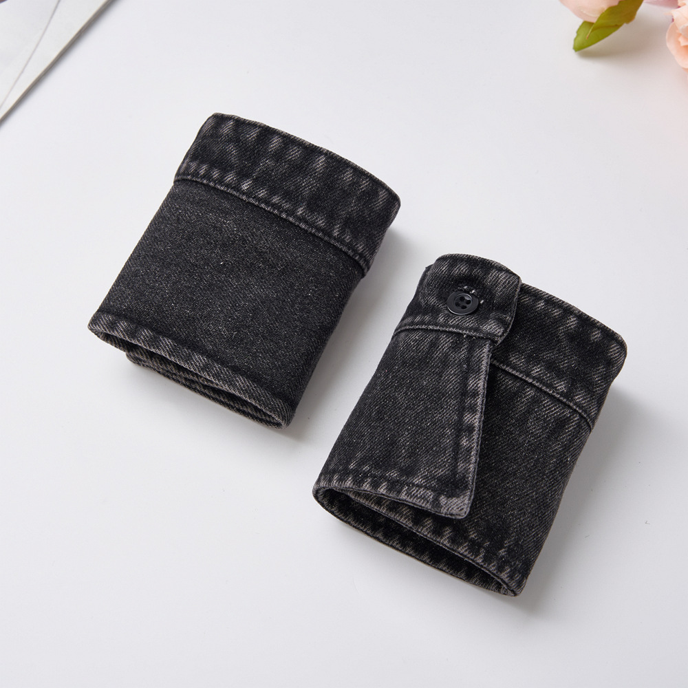 블랙 데님 소매 20*9.5cm