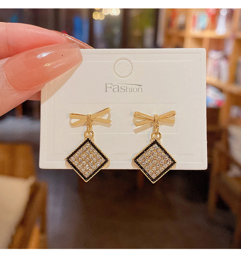 Fashion Heart Shape Alloy Plating Zircon Earrings display picture 3