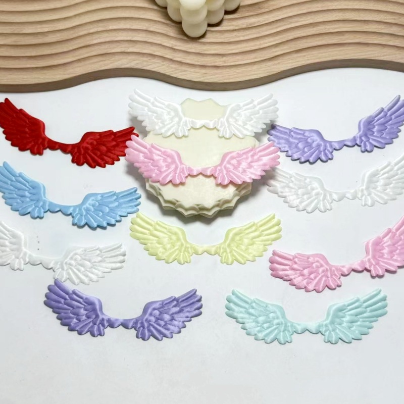 Ultrasonic Fabric Embossed Satin Large Angel Wings DIY Decoration Cake Clothing Toy Accessories