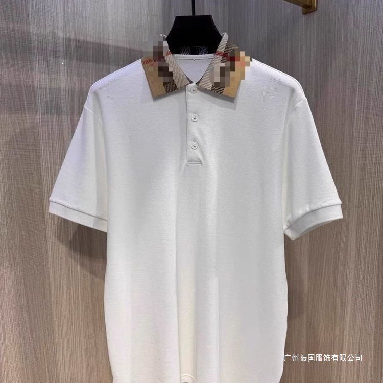 巴家高版本夏季新款衫美式中青年短袖港风男士宽松潮牌休闲翻领恤