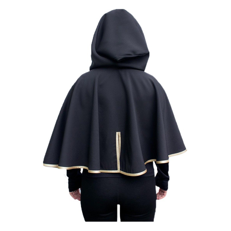 Negro de cinco Hojas de Trébol COS traje astaya STA capa cosplay de Halloween traje de anime