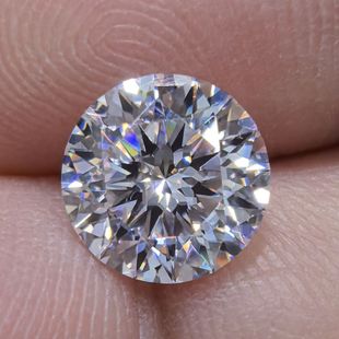 Moissanite Laboratory-Grown Diamond 8 Hearts and 8 Arrows Plum Blossom Diamond Loose Diamond Flash