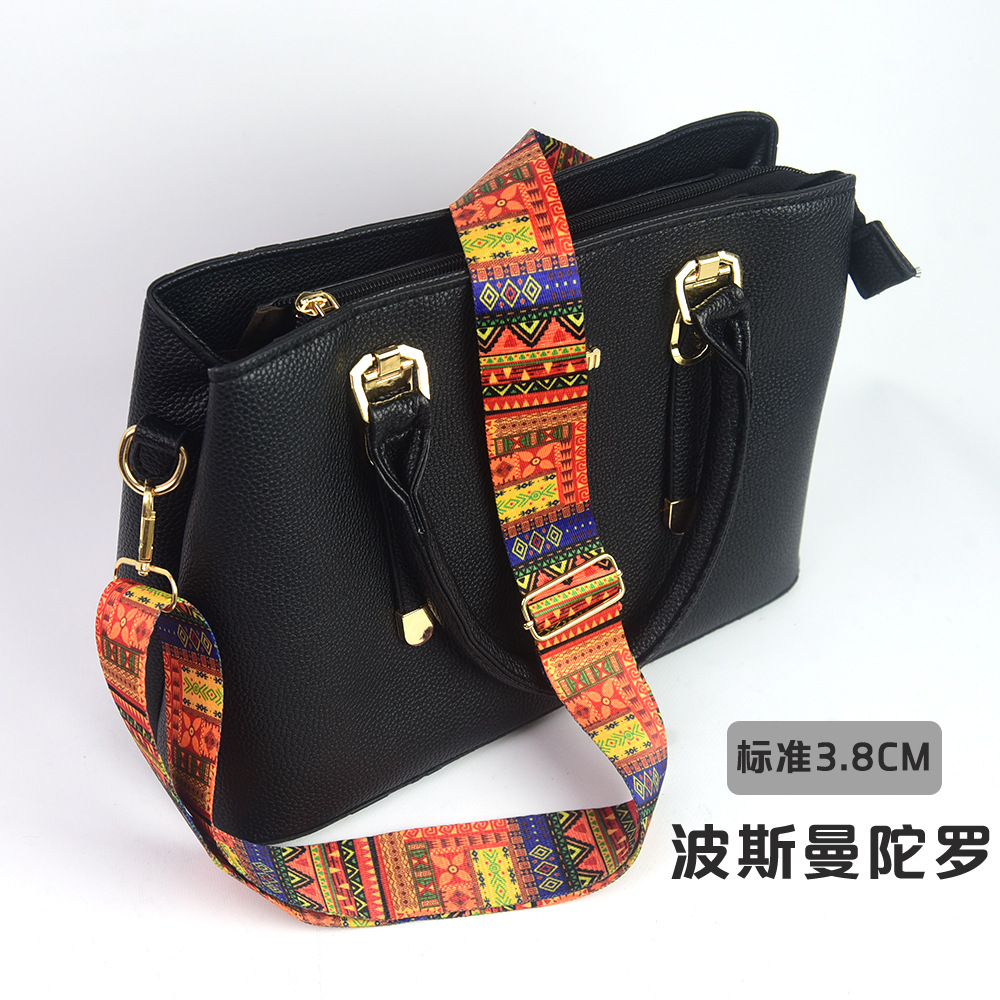 Bolso bandolera con accesorios ultra anchos, bolso de color, correa gruesa, correa de repuesto alargada, correa de hombro de bolso universal ajustable