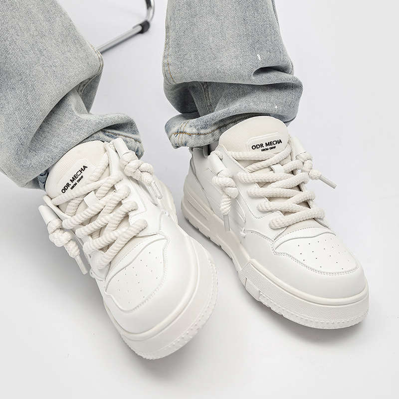 Summer breathable casual sports with thick soles and versatile height increase board niche men's shoes, Derby shoes_voghion.com