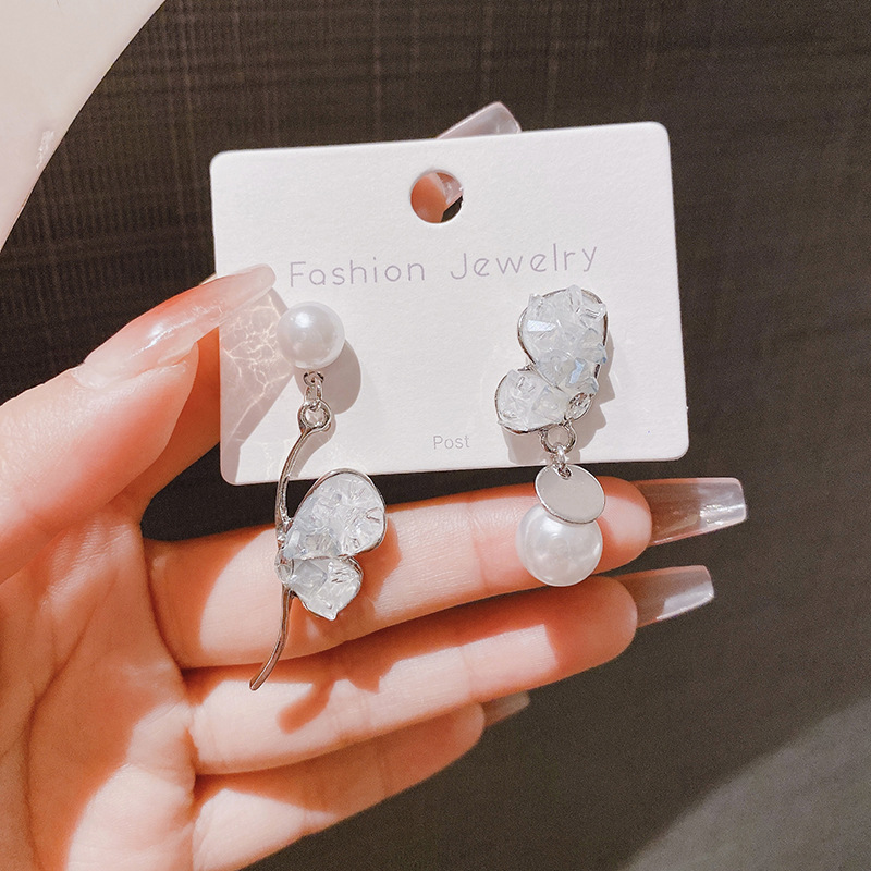 brand elegant universal earrings pearl with zircon