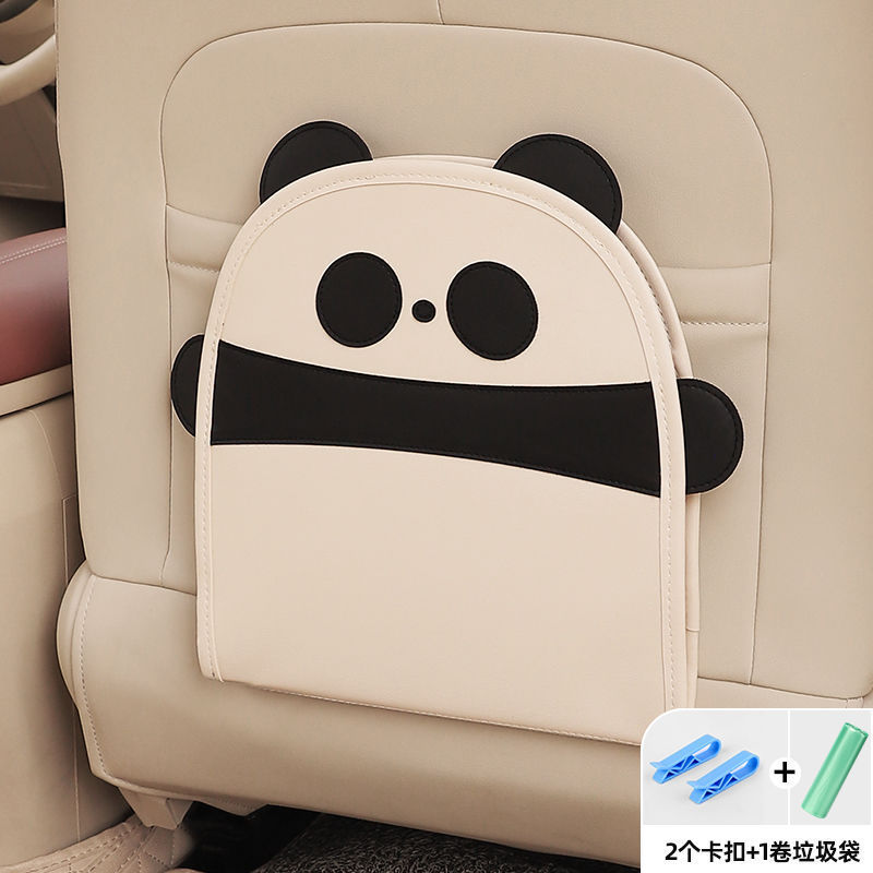 車用ゴミ箱車用折りたたみ式ゴミ袋創意的で可愛い車の中の後ろの多機能収納キック防止パッド|undefined