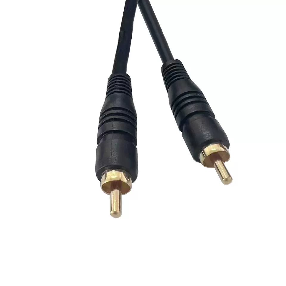 富市品牌环绕数码同轴音频线 RCA单莲花线AV视频线公对公线