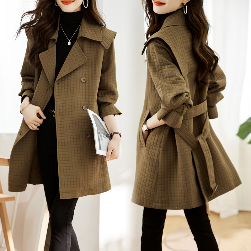 Navy trench coat