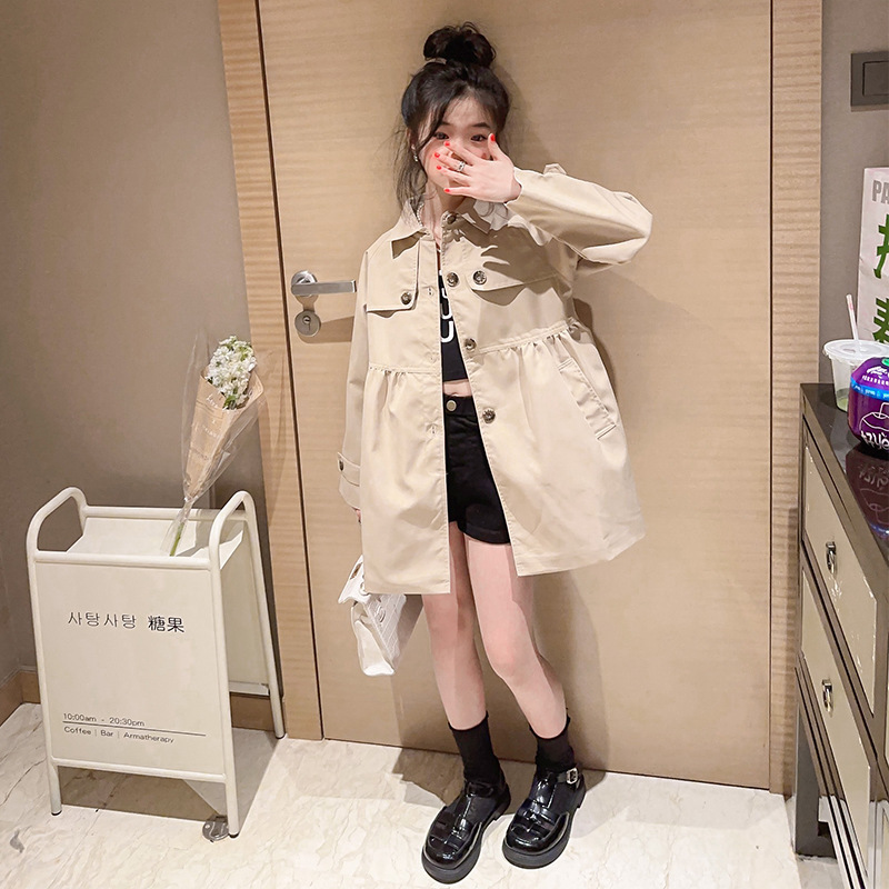 children's demi-season trench coat