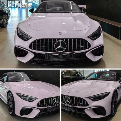 pet fog gray purple mercedes benz amg car color change film full car film body film pet manta purple extinction (Auto Color Change Film) - pet-mist-gray-purplemanta-purple-15-17m