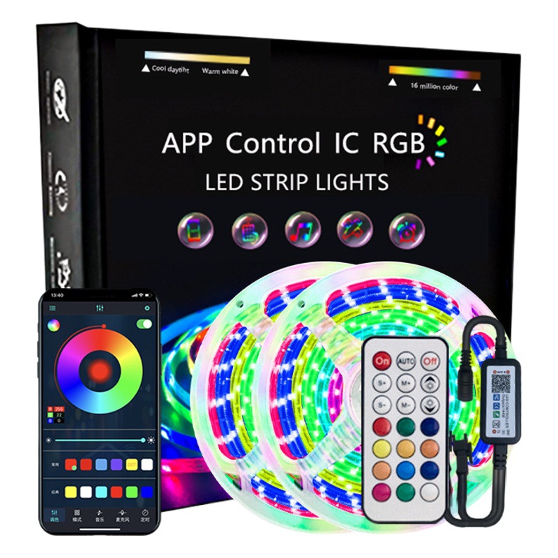 Tira de luz LED 2811rgb luz mágica agua corriente caballo Bluetooth música RF inteligente traje de tira de luz a todo color tira de luz